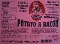 Buffalo Sav Inc. recalls Grandma's Perogies Potato & Bacon Perogies