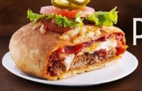 Boston's Pizzaburger is a Meaty Concoction to Clog Arteries