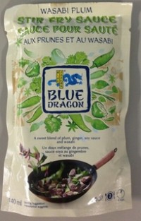 Undeclared milk in Blue Dragon brand Wasabi Plum Stir-Fry Sauce