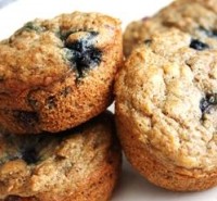 Low-Fat Blueberry Bran Muffins