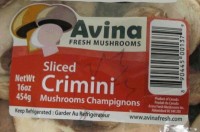 Avina Fresh Mushrooms brand Sliced Crimini Mushrooms recalled due to Listeria monocytogenes