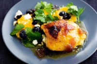 Roast marmalade chicken with winter salad