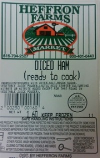 Byron Center Wholesale Meats recalls Ham Products that were produced without a HACCP plan