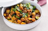 Sausage and pumpkin curry