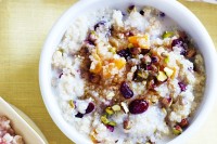 Apricot, cranberry and pistachio quinoa