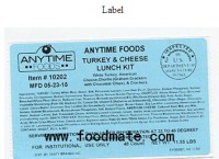 Total Packaging of KY, Inc. Recalls Turkey and Cheese Lunch Kits Due to Misbranding and Undeclared A