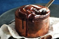 Easy molten chocolate souffle