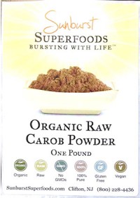Sunburst Superfoods Recalls Organic Raw Carob Powder