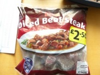 Iceland diced beef steak recalled due to the presence of horse meat