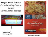 ConAgra Foods recalls a limited number of Kroger’s Break ‘N Bake chocolate chip cookie dough package