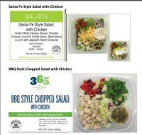 GH Foods CA, LLC Recalls Salads Containing Chicken Products