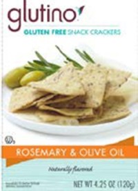 Glutino Voluntarily Recalls Glutino Rosemary and Olive Oil Snack Crackers