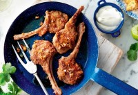 Massaman lamb cutlets with crunchy coconut potatoes