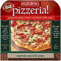 Frozen pizza with custom-made sauce