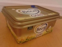 Becel Gold brand fats are missing English labeling