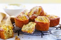 Mango and pistachio friands