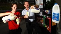 Maccas on the Gold Coast selling milk in the drive-through